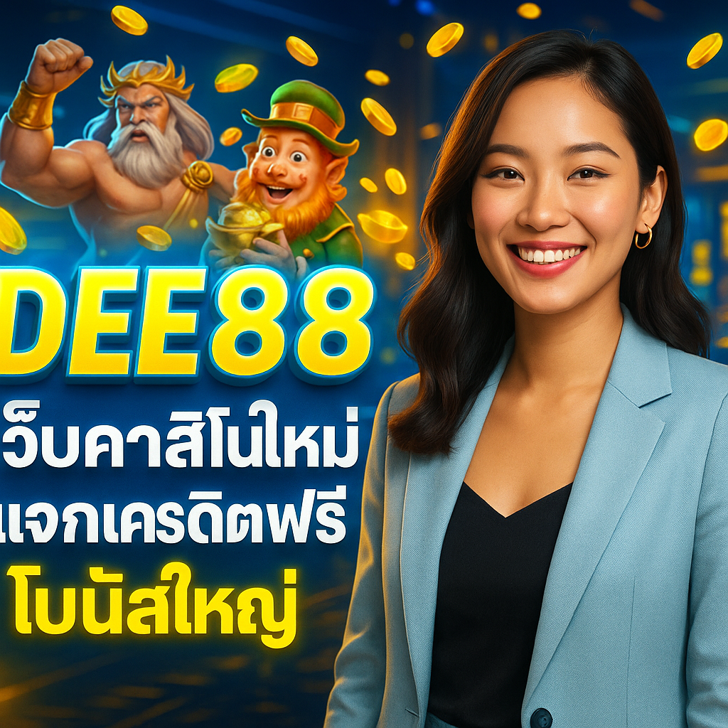 DEE888 เว็บคาสิโนใหม่ แจกเครดิตฟรี โบนัสใหญ่